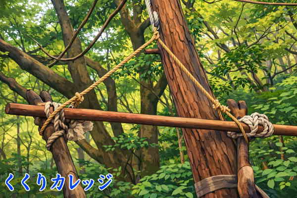 吊り下げられた鹿の足